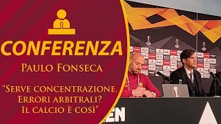 ?M'Gladbach-Roma 2-1, Fonseca: "Serve concentrazione. Errori? Il calcio è così"