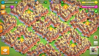 CLASH OF CLANS СУПЕР МЕГА ФАН АТАКА ШАХТЕРАМИ! 48 ШАХТЕРОВ ПРОТИВ ТХ 10