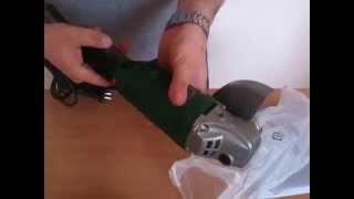 Угловая шлифмашина DWT WS08-125TV - unboxing, краткий обзор