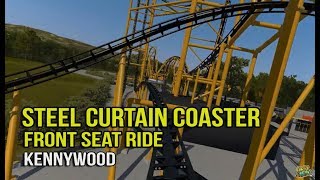 Kennywood Steel Curtain Roller Coaster FRONT SEAT POV