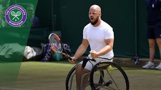 Stefan Olsson recovers from fall in dramatic Wheelchair doubles final | Wimbledon 2018