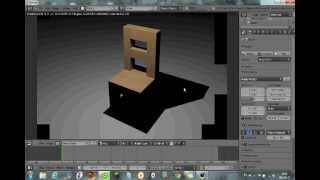 How to make a chair in blender