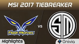 FW vs TSM Highlights MSI 2017 Group Flash Wolves vs Team Solo Mid by Onivia