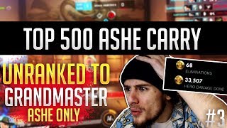 Unranked to GM: ASHE ONLY - Hard Carrying in DIAMOND (PS4 Overwatch)