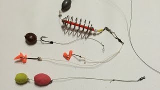How to Set Up Multi-Purpose Carp Rig Feeder Fish And Slip Runs(170)DIY - Fishing Tips - Rọ Trưọt