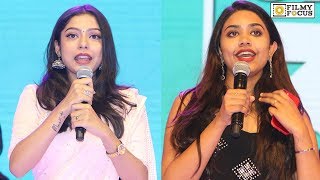 Varsha Bollamma and Malavika Satheesan Cute Speech at Choosi Choodangaane Movie Pre Release Event
