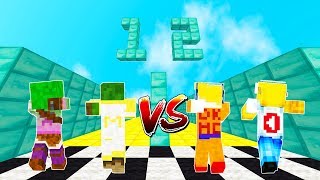 ? MANUCRAFT Y TINENQA VS KIRON Y DUCKYMARCH !! CARRERA EN MINECRAFT