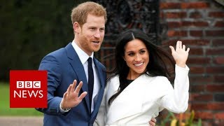 Prince Harry & Meghan Markle pose for photos at Kensington Palace - BBC News