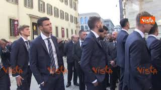 Il Sassuolo arriva a dare l'ultimo saluto a Giorgio Squinzi