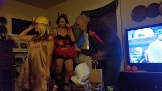 Old man spanking young women