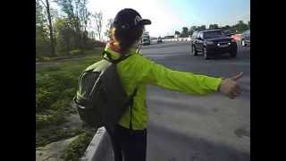 Автостопщица и ее сумочка. Московская Славянка. Travel. Дмитрий Воронцов