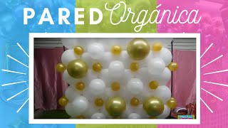 pared organica en globos