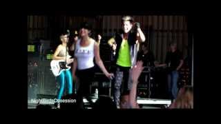 Wildly Enthusiastic Fan on Stage with Adam Lambert PNC Arts Center Holmdel NJ 05.20.2012