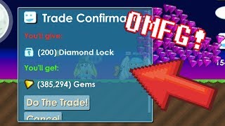 GrowTopia | Gems Now Tradeable!!?! (Buying 1Million Gems!!) How??