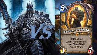 Hearthstone. Болвар Опаленный против Короля-лича