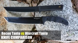 Cold Steel Warcraft Tanto vs Recon Tanto Knife Comparison | OsoGrandeKnives