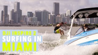 DJI Inspire 2: SURFING IN MIAMI! X5S 4K PRORES Olympus 45mm