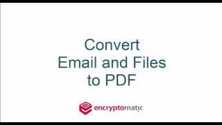 Converting MSG to PDF with Attachments