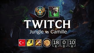Twitch Jungle vs Camille - TR Challenger Patch 8.11
