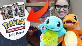 Build a Bear has Pokemon Booster Packs?! Meet our new Poke "Bear" Children!!