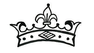 How to draw a crown | Easy step by Step Drawing for kids