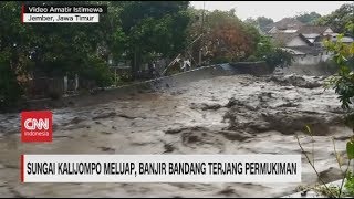 Sungai Kalijompo Meluap, Banjir Bandang Terjang Permukiman