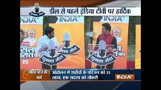 India TV Chunav Manch: BJP tells lie, loudly and repeatedly, says Hardik Patel