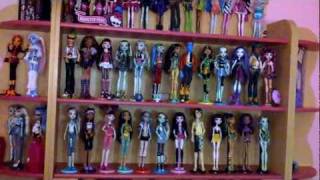 My Entire Monster High Collection!! 44 dolls!!!!!(Needs to be Updated!!)