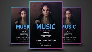 Photoshop Tutorial - Professional Flyer Design (Music Events)