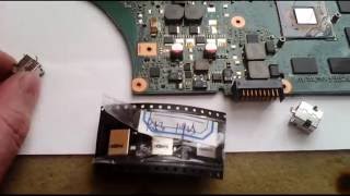 ноутбук asus a53s (замена гнезда зарядки)