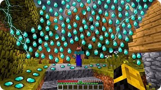 NOOB MINECRAFT VS TORMENTA DE DIAMANTES TROLL ? NOOB SE VUELVE MILLONARIO EN MINECRAFT ?