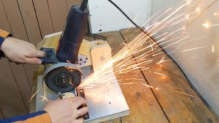 DIY Angle Grinder Stand — Homemade angle grinder support
