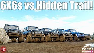Forza Horizon 4: Mercedes AMG 6x6 vs HIDDEN OFF-ROAD RIVER TRAIL!!