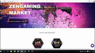 Как получить бесплатный(халявный) дроп в CS:GO на сайте ZENGAMING