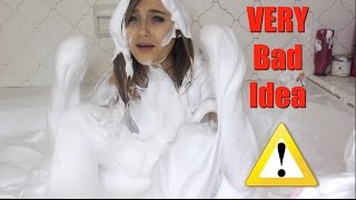 Bathing In Shaving Cream GONE WRONG! | Christina Crockett