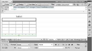 Таблицы в Dreamweaver - объединение и разбиение ячеек