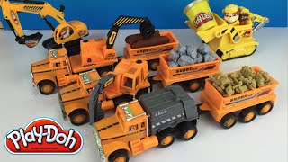 Play Doh fun with Project Truck Mechanism Zone aka Mighty Machines Excavator Bulldozer & Paw Patrol