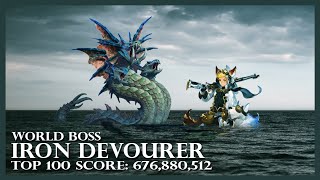 WORLD BOSS: Iron Devourer (676M TOP 100) w/ Awakened Amelia (Remade) | Seven Knights [OUTDATED]