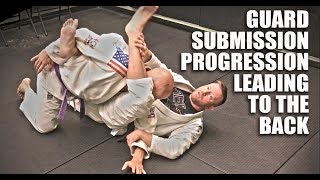 Jiu-Jitsu Guard Submission Progression to Back Take