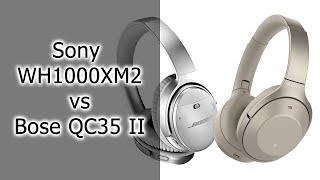Сравнение Bose QC35 II и Sony WH-1000XM2