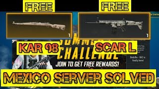 Mexico VPN Trick Pubg Solved | Pubg Kar 98 Skin Free | Scar L Skin Free