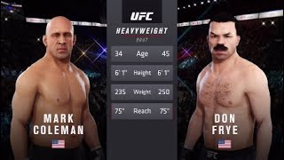 Mark Coleman vs. Don Frye (EA Sports UFC 3) - CPU vs. CPU