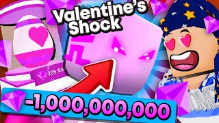 Spending 1,000,000,000 Gems On The New VALENTINES EGG In BubbleGum Simulator! (Roblox)