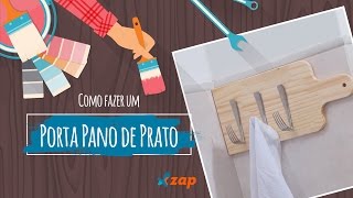 Como fazer um porta pano de prato com uma tábua de carne e garfos - Faça Você Mesmo