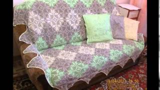 Волшебные вязанные пледы крючком и вязанные покрывала