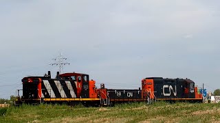 Local CN and BNSF Action at Portage Jct w/ Rare GMD1, Caboose, and Abandoned RR Crossing (6/24/2016)