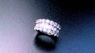 Baguette & Round Brilliant Diamond Band (3.20 ctw) Platinum