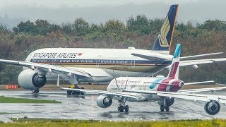 AIRBUS A320 OVERTAKES an AIRBUS A350 in a TRAFFIC JAM (4K)