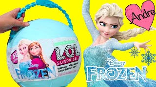 Bola gigante DIY de Frozen Elsa y Anna | Muñecas y juguetes con Andre