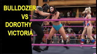 GLOW 1985 - Bulldozer vs Dorothy & Victoria Kay - 2 on 1